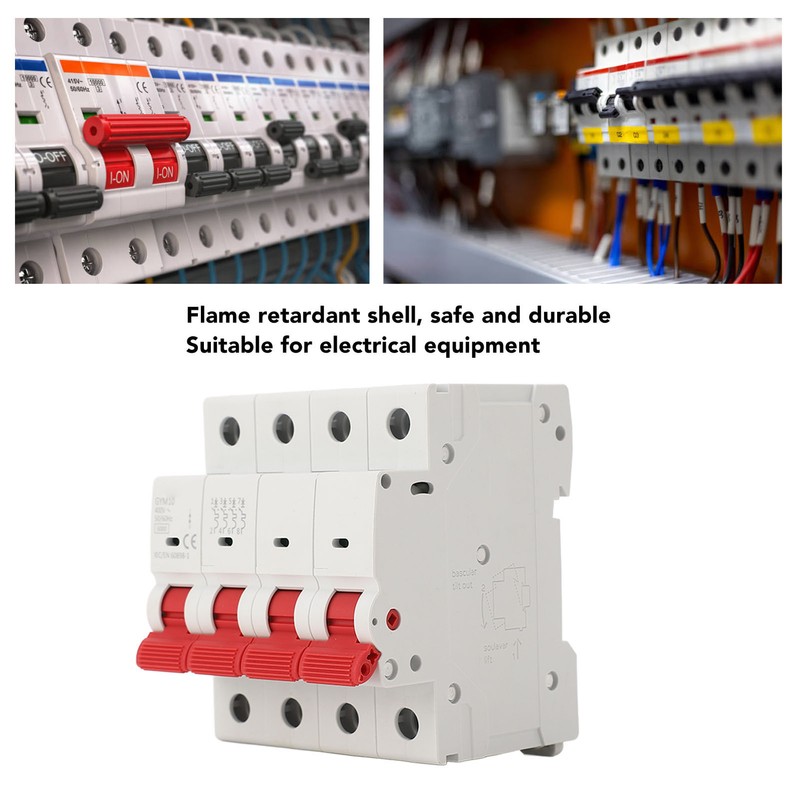Miniature Circuit Breaker 4P 400V Overload Protection Isolator Switch for