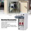 IP65 Distribution Box 2-Way MCB Circuit Breaker Box Transparent Cover