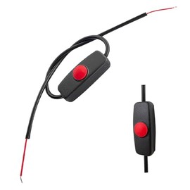 CARSANBO - Interruptor de Botón Pulsador Mini en Línea de 12V de Encendido/Apagado con Bloqueo, Pequeño Interruptor de Encendido-Apagado...