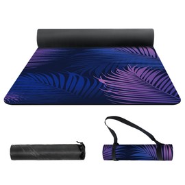 nuveti Yoga Mat Print Extra Thick TPE Non Slip Fitness Exercise Mat with Carrying Bag,72"x24" Extra Thick 6MM Exercise & Workout Mat for Yoga, Pilates Fitness and Floor Exercises