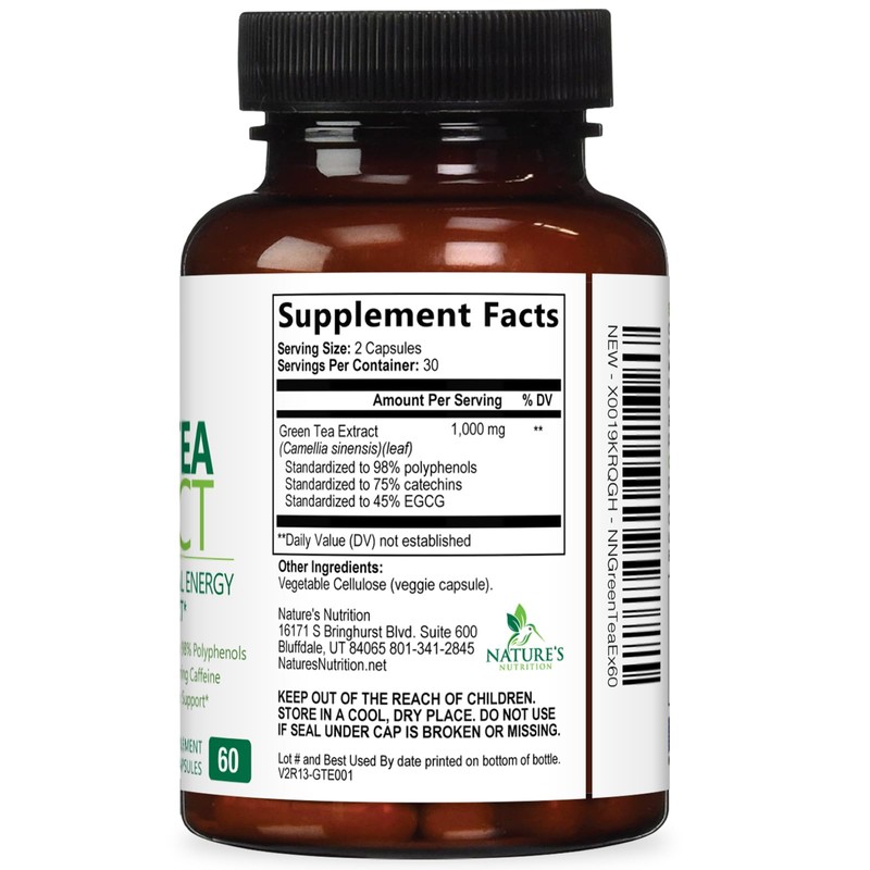 Green Tea Extract Capsules - 3X Strength Green Tea Extract