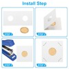 PATIKIL 2x2 Coin Flips 100pcs 26.5mm Cardboard Coin Holder Paper