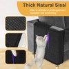 Cat Scratch Couch Protector,Cat Scratch Sofa Armest Cover with Sisal