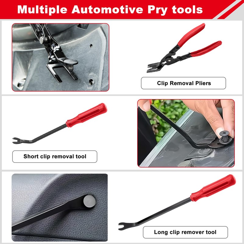 3 Pcs Clip Remover Tool, Clip Pliers Set Fastener Removal