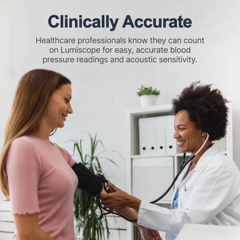 Lumiscope Professional Blood Pressure Kit - Stethoscope, Manual BP Cuff