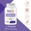 BESTVITE L-Theanine 200mg (120 Vegetarian Capsules) - No Stearates -