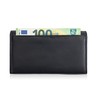 Josephine Osthoff Women's Leather Long Wallet with Clip Closure, Small