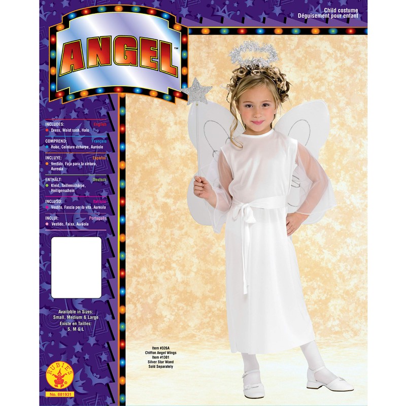 Haunted House Child's Angel Costume, Small
