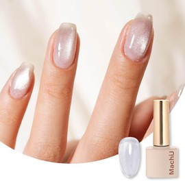 MachiU Crys-3 Clear Magnet, Ultra Fine Color Gel, Magnetic Nails, Silky Magnets, 4 Micron Gel Nails, Self Nails, UV and LED Compatible, Magnetically Compatible