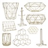 Premier Housewares 507569 Vertex Utensil Holder - Gold Plated, 12