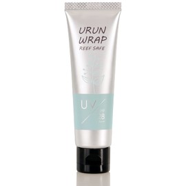 Ulun Wrap Non-Chemical Sunscreen Cream Fallen Gel [SPF28 PA++++, 0.9 oz (25 g) (Unscented)] Makeup Base & Makeup Base (For Face & Whole Body) UV Absorber Free, White Non-Floating, UV Scattering Agent