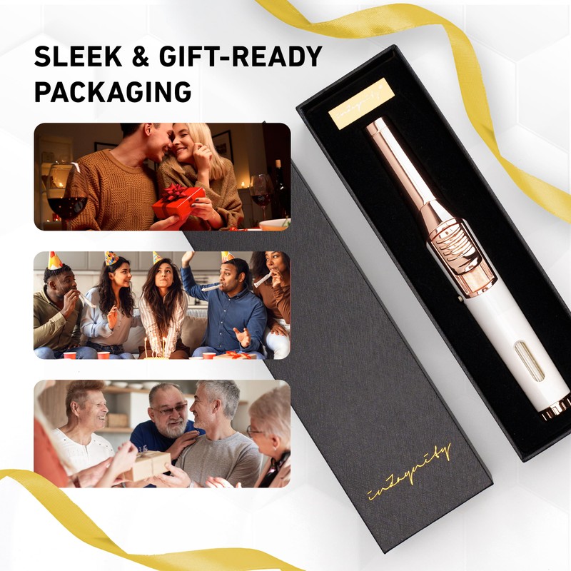 inZaynity Pen Torch Lighter - Windproof Jet Flame, Tiltable Head