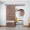 EaseLife 6 FT Top Mount Stainless Steel Sliding Barn Door