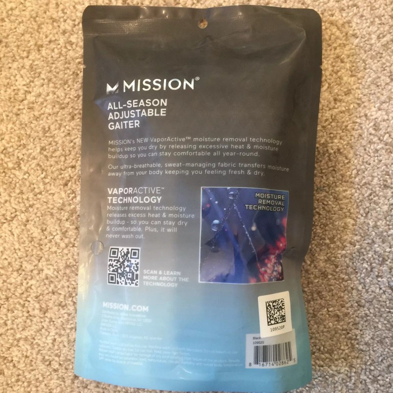 Mission All Season One Size Fits All Adjustable Gaiter Face