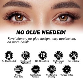 Self Adhesive Eyelashes Upgraded 156 PCS EASITENSION Clusters Kit Lash Clusters DIY Eyelashes Pre Glued Reusable No Glue Needed No Remover No residue