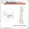 sourcing map Flat Leather Cord, 3.3 Yard 3mm Leather String