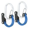 2-Piece Aluminium Carabiner Hook Outdoor Multifunctional Quick Release Outer Buckle