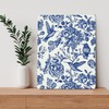 BearCake Chinoiserie Wall Art - Blue and White Porcelain Floral