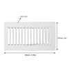 Asixxsix 9 X 5inch Rectangular Louvered Air Vent, Stainless Steel