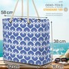 VOID Shell Pattern Blue Ceramic Beach Bag Shopper 58 x