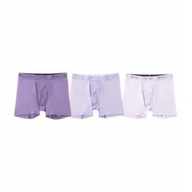 Pair of Thieves Men's Quick Dry Action Blend Boxer Briefs 3 Pack - Moisture-Wicking & Breathable for All-Day Comfort Lavender