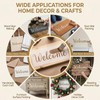 6 Pcs Welcome Stencils for Painting on Wood Doormat