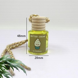 Car Air Fresheners Hanging Scent Oil Diffuser,8ML Nature Frangrance Friut Juciy Perfume Last Long Time With Three Scents For Car & Live Gifts Springtok:_Butter Cream