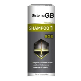 Shampoo 1 Anti-Caída Frasco con 230ml Sistema GB