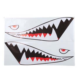 Shark Mouth Teeth Decal Lightweight Car Exterior Side Door Sticker for Truck Van Boat