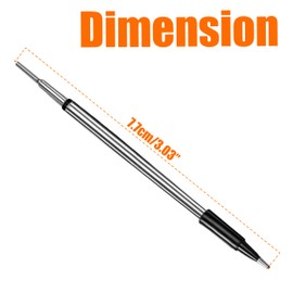 3PCS C210 Soldering Iron Tips, USB Soldering Iron Round Tip 5V Battery 8W Rework Accessories, C210-B Compatible with 800mAh and 1000mAh USB Soldering Iron