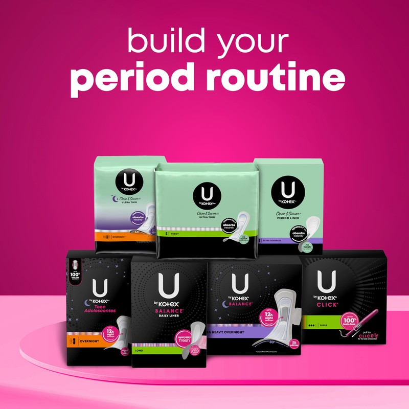 U by Kotex Balance Daily Panty Liners for Thongs, Wrapped,