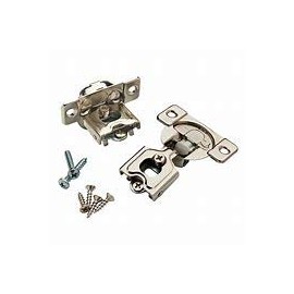 Brainerd 2-Pack 1/2-in Nickel Plated Soft Close Concealed Cabinet Hinge