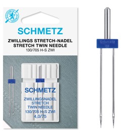 Schmetz Stretch Twin Sewing Machine Needle, Size 4.0 75/11