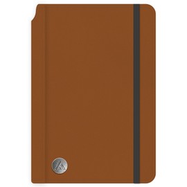 Blue Sky ASMBLD Notebook, 5.75" x 8.5", Non-Dated, Open Spine with Bungee Closure, Flexible Cover, Lined Pages for Journaling, Notes and Planning (Tan, 5.75" x 8.5")