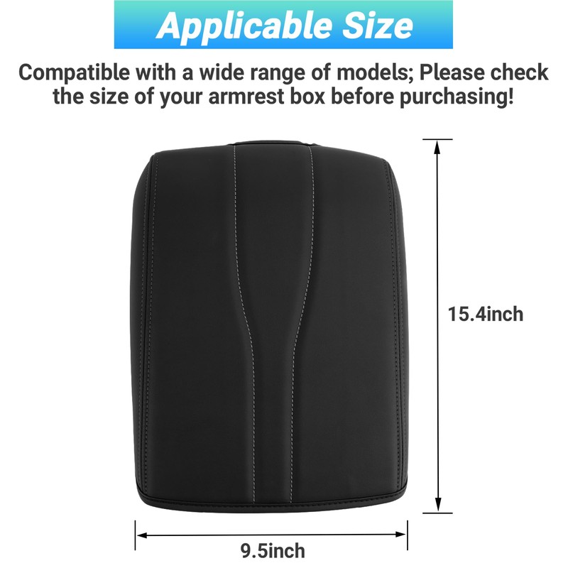 Sinminou Center Console Armrest Cover Compatible with2024-2025 Chevy Traverse/2024-2025 GMC