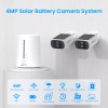 ANRAN CCTV Security Camera System 4MP Wireless Solar Panel Color