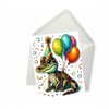 PICTURE THIS PRINTS Baby Alligator Birthday Card, Funny Alligator Greeting