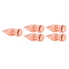 5Pcs Clothing Spikes 8x26mm Hex Rose Gold Strong Copper Punk