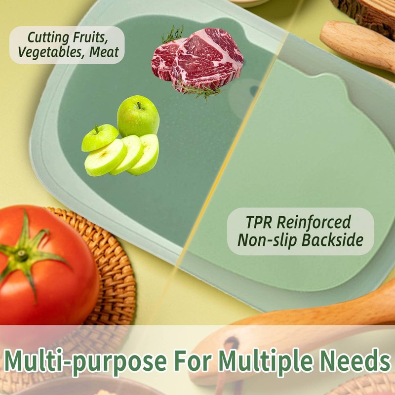 Cutting Boards for Kitchen Dishwasher Safe,Large Plastic Cutting Board(8.5"×13.5")