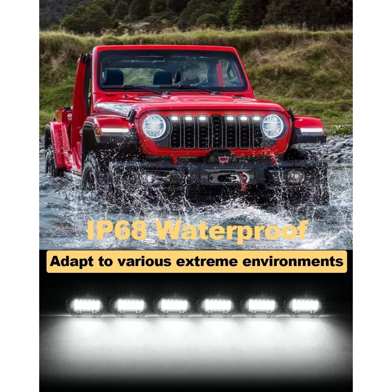 Sidi LED Grill Lights for Jeep Wrangler JL JLU 2024