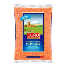 Duru Split Red Lentils 1000g, 100% Natural and Certificated, High Fiber and Protein, Non-GMO, Great for Lentil Soup and Vegan Recipes, Gluten Free
