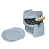 Beautiful Rotating Belgian Waffle Maker, Non-Stick Plates, Cornfllower Blue