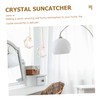 KONTONTY Unique Crystal Window Moon Pendant Decorative Hanging for Living