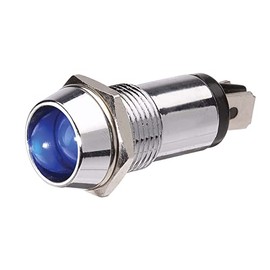 Narva 62093BL 12V LED Chrome Pilot Lamp, Blue