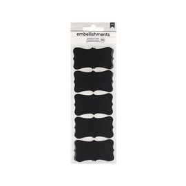 American Crafts Chalkboard Labels 20/Pkg-Scallop