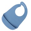 Akozon Babero de Silicona para Adultos, Protector de Ropa Impermeable