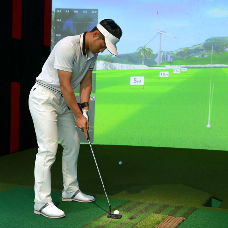 Golf Swing Trainer, Adjustable Swing Trainer Putting Wrist Training Aid,