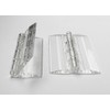 50pcs of 25X33mm Clear Acrylic Hinge, PMMA Perspex Transparent Folding