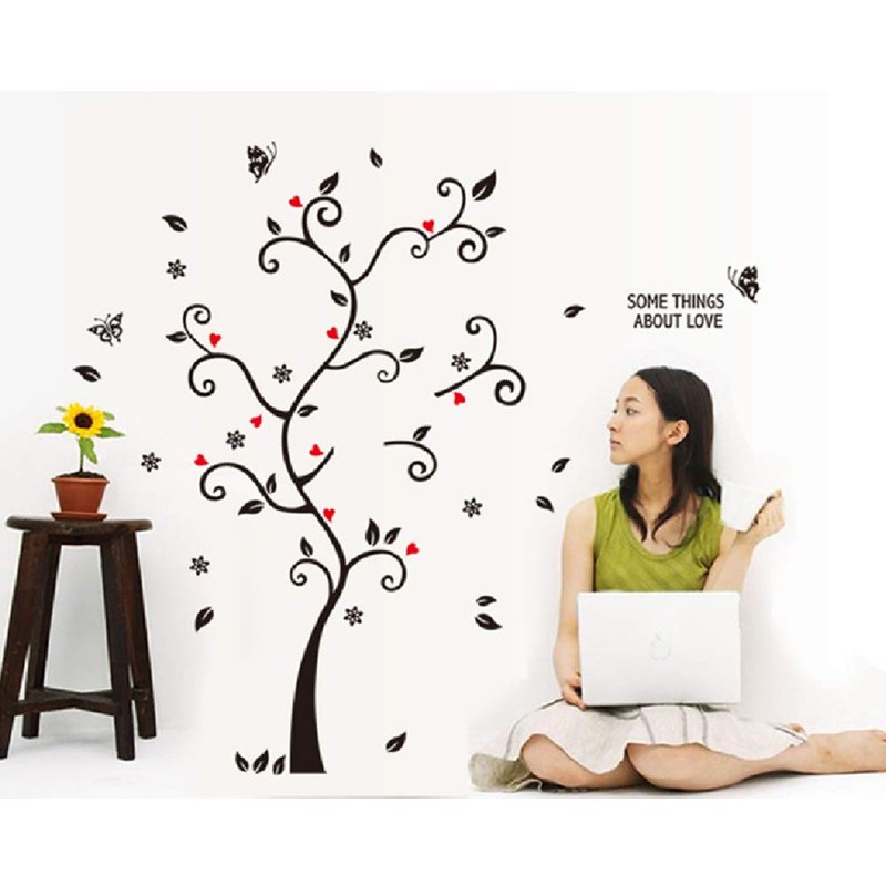 Kiddale DIY Photo Tree Wall Decals,Removable PVC Adhesive Family Wall
