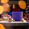 TOPFUND Violet A# Note Crystal Singing Bowl 8 inch Pineal